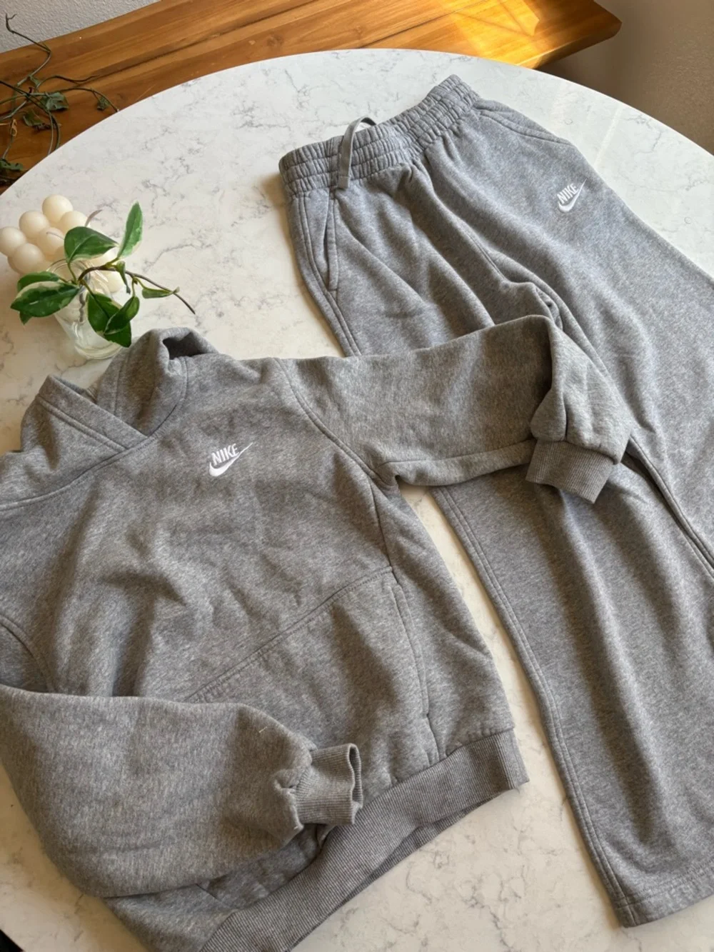 Nike Grey Sweatshirt & Jogger Set - Picture 3 of 9